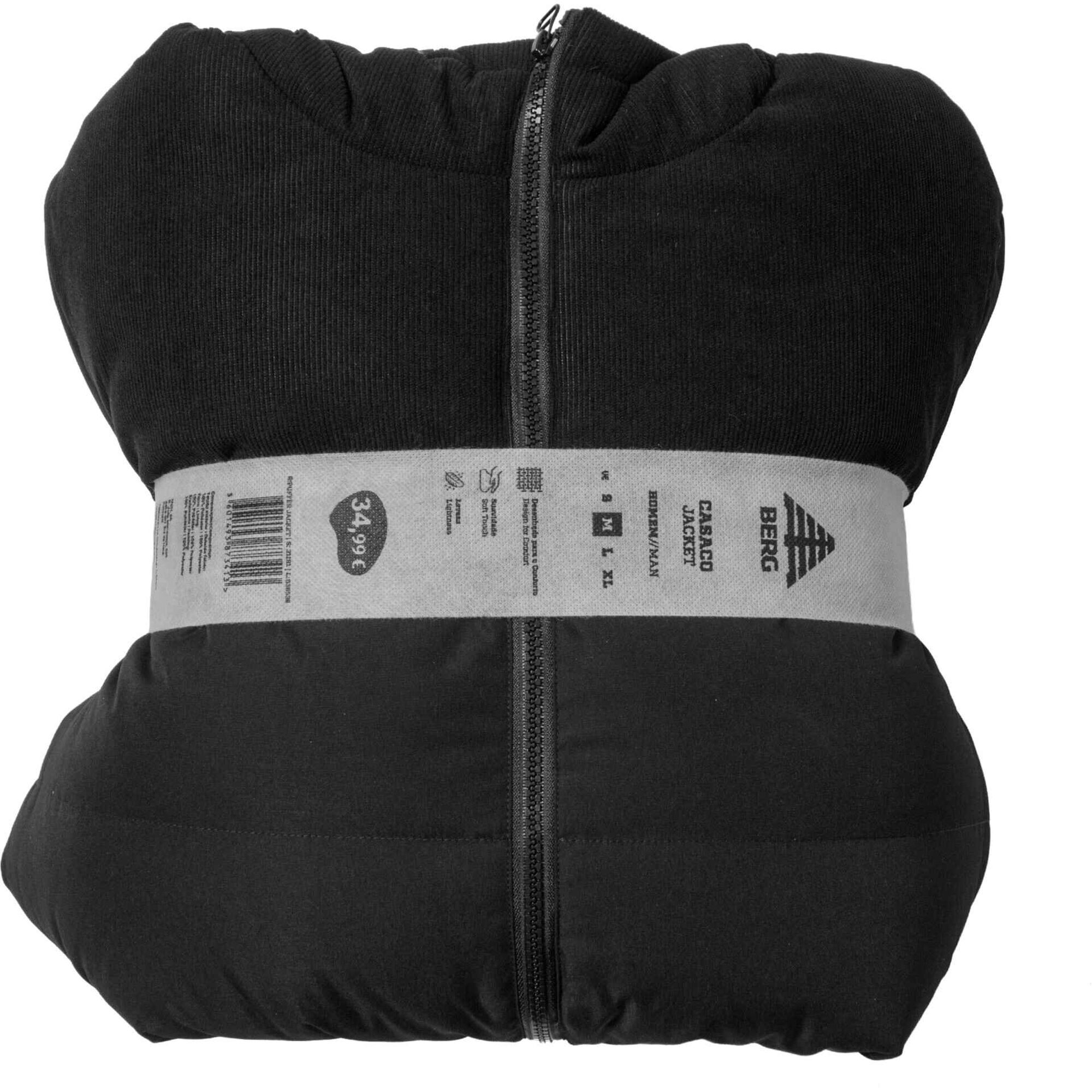 Casaco Puffer Homem XL Preto Berg