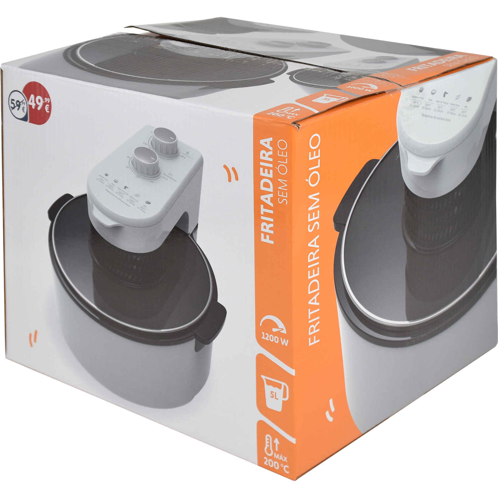 Fritadeira sem &Oacute;leo 5L 1200W Bazar&atilde;o