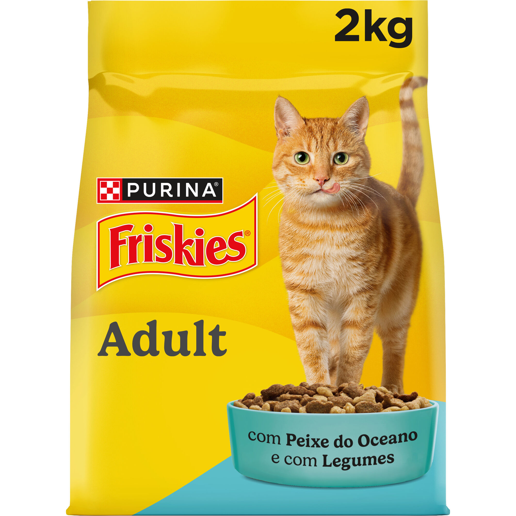 Ra&ccedil;&atilde;o para Gato Adulto Peixe e Legumes Purina Friskies