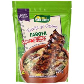 Farofa Caseira Costelinha Fumada Bom Gosto