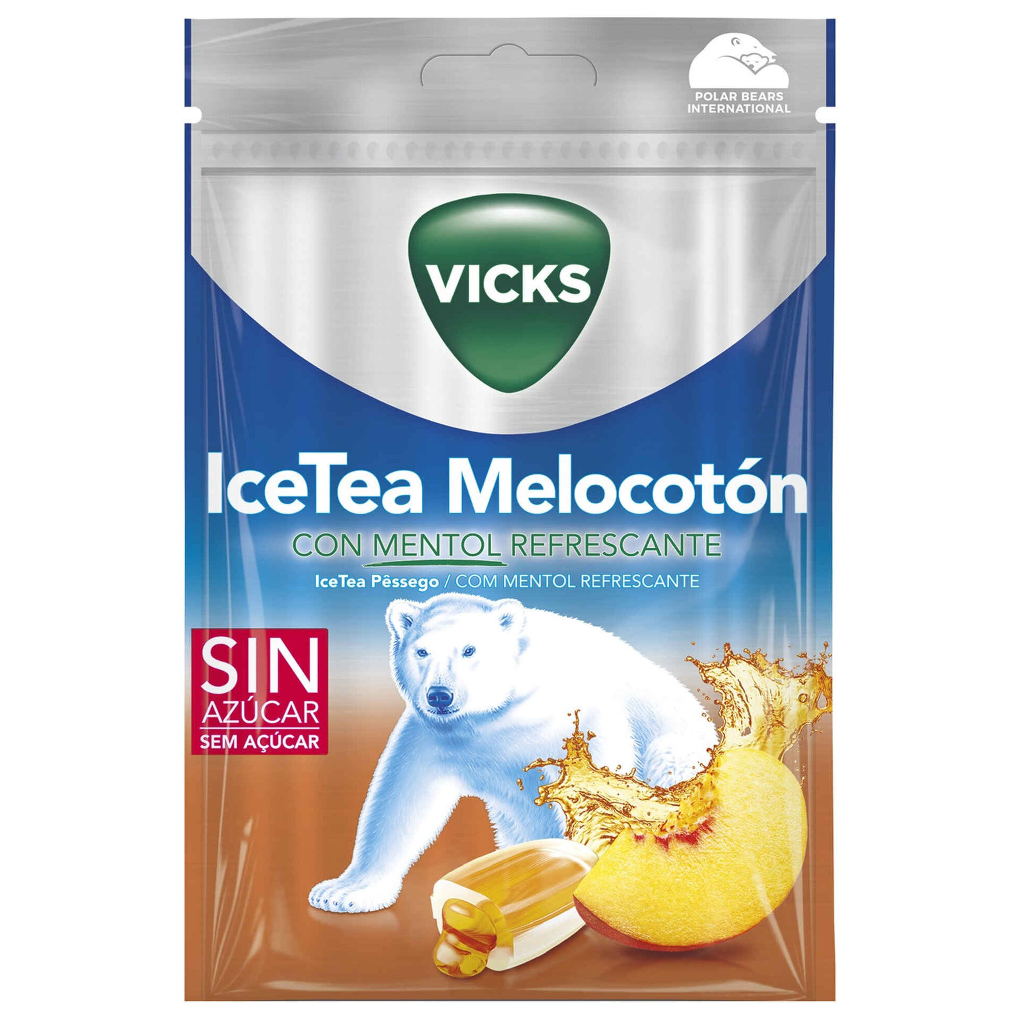 Rebuçados de Mentol com IceTea Pêssego