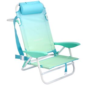 Cadeira de Praia Alum&iacute;nio Multiposi&ccedil;&otilde;es Azul Marshmallow