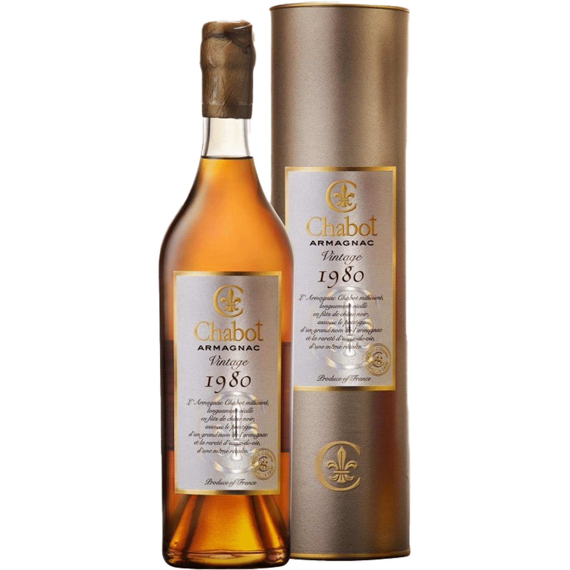 Aguardente Armagnac Chabot Vintage 1980