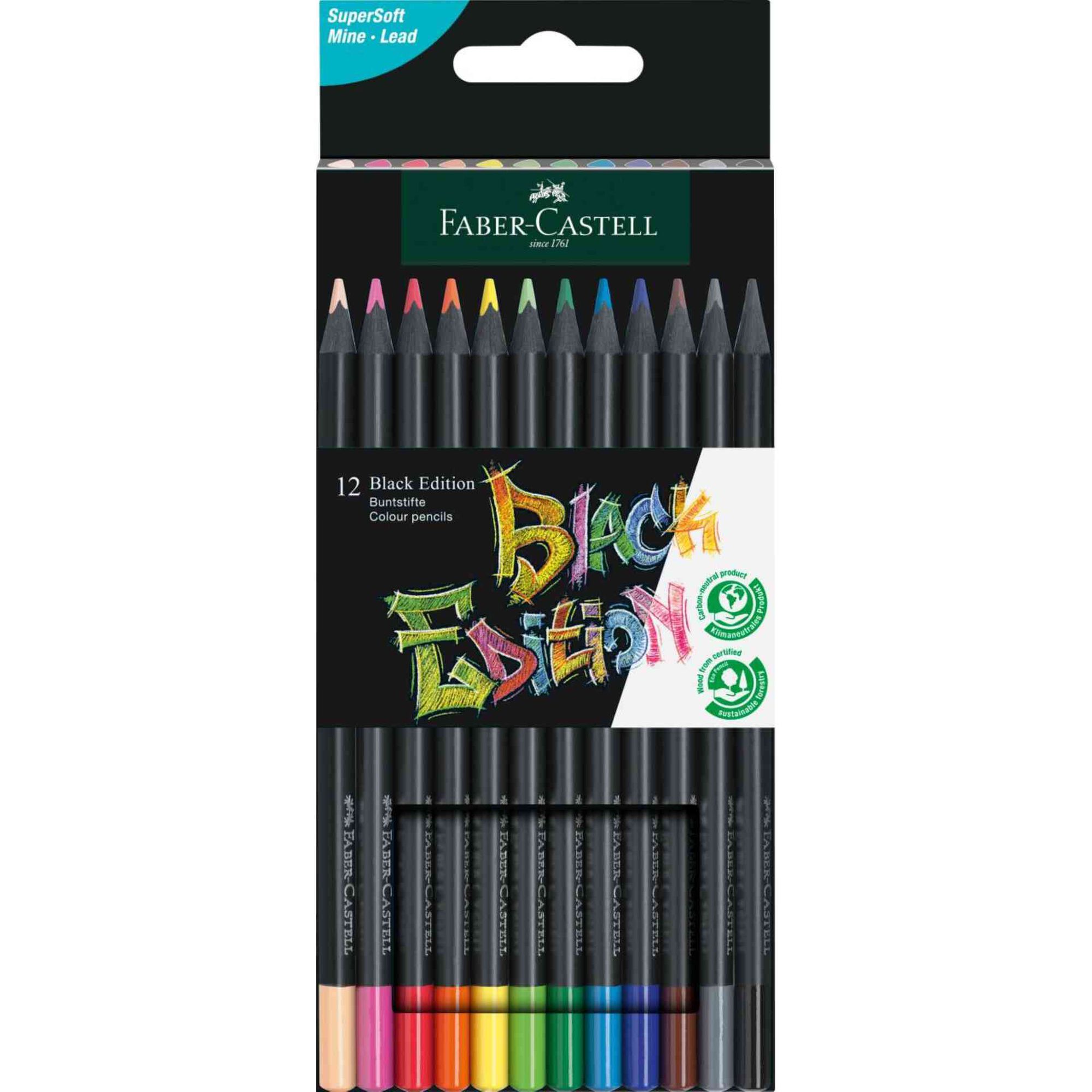 L&aacute;pis de Cor Black Edition Faber-Castell