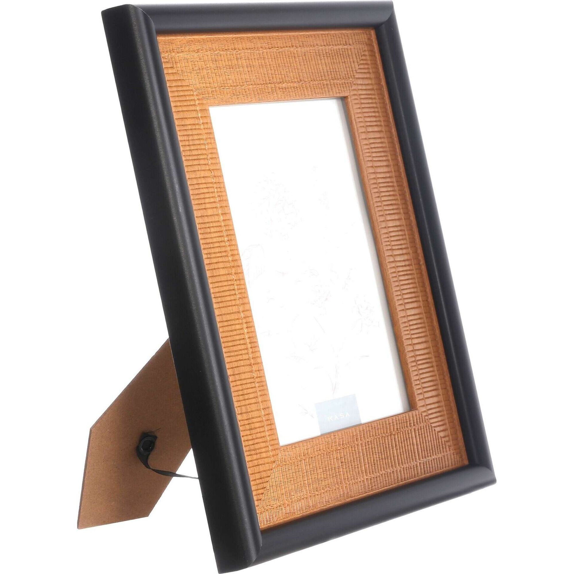 Moldura 13x18cm Palhinha com Rebordo Preto