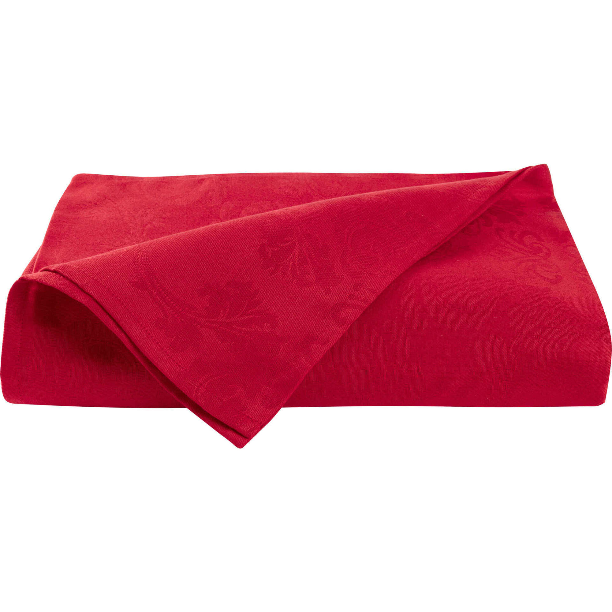 Toalha Mesa Algodão 150x350cm Vermelha Jacquard