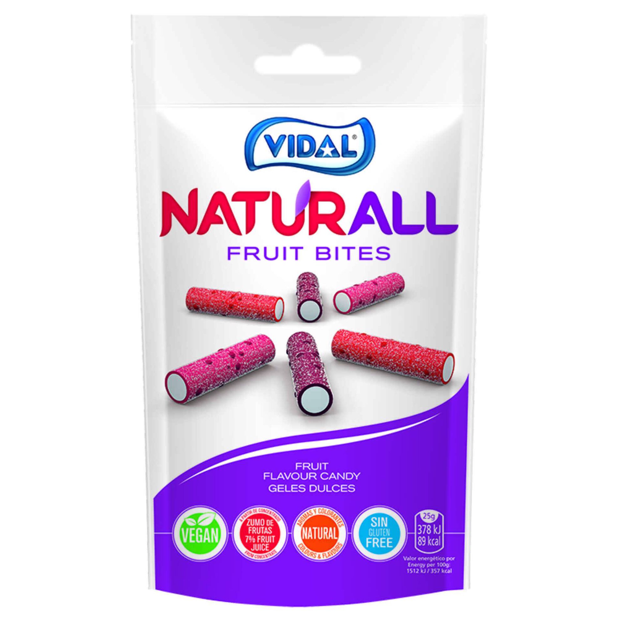 Gomas Natural Fruitbites sem Glúten