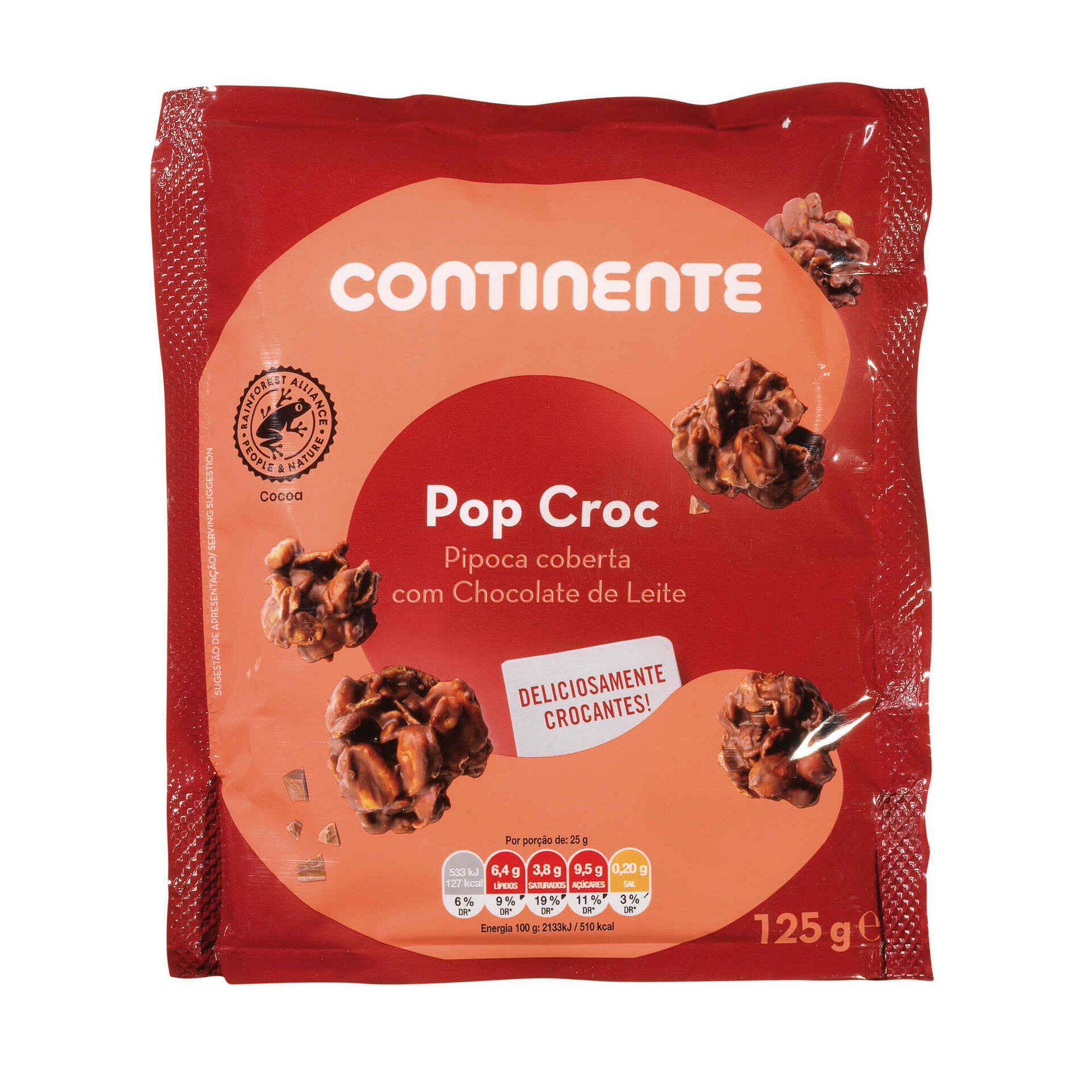 Pipocas Cobertas com Chocolate