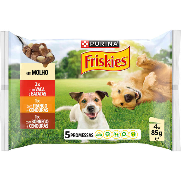 Comida Húmida para Cão Adulto Frango Purina Friskies
