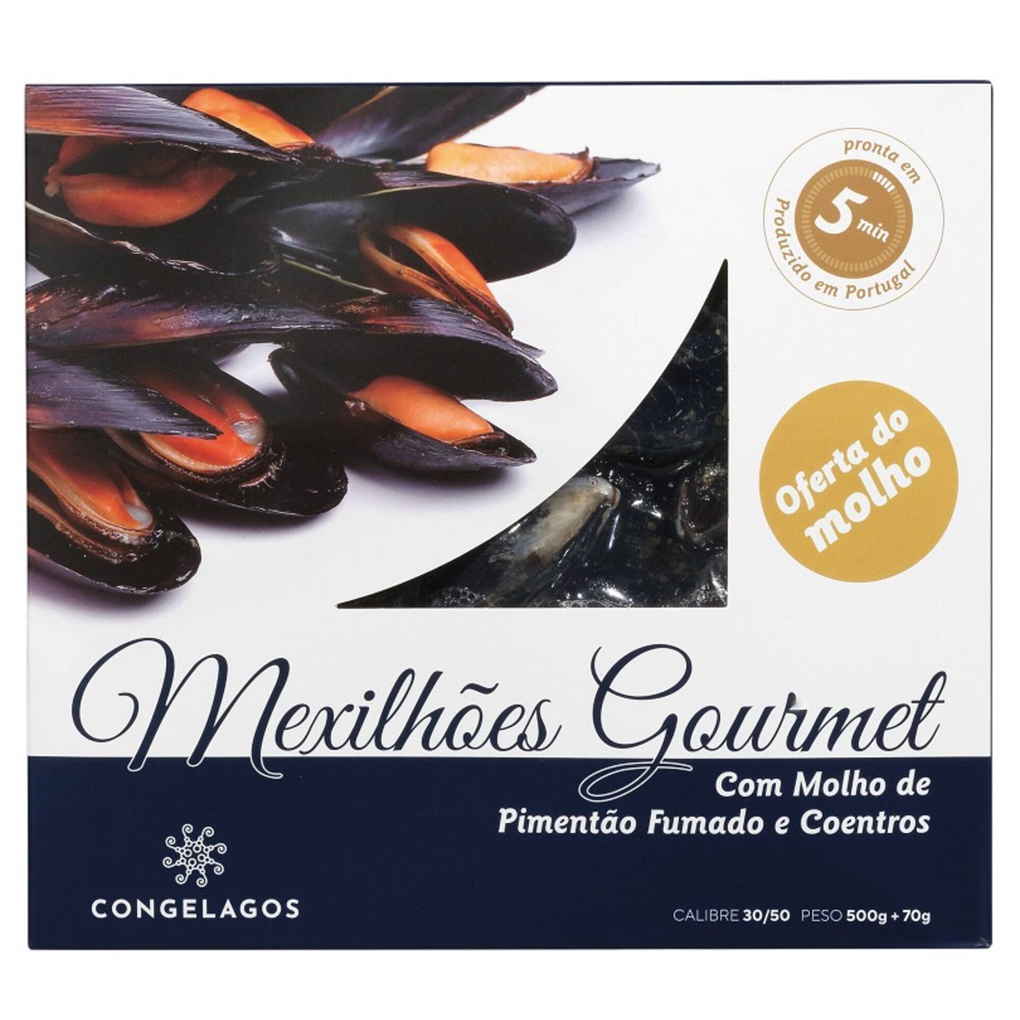 Mexilhão Concha Congelado (oferta molho) Mexilhão Concha Congelado (oferta molho)