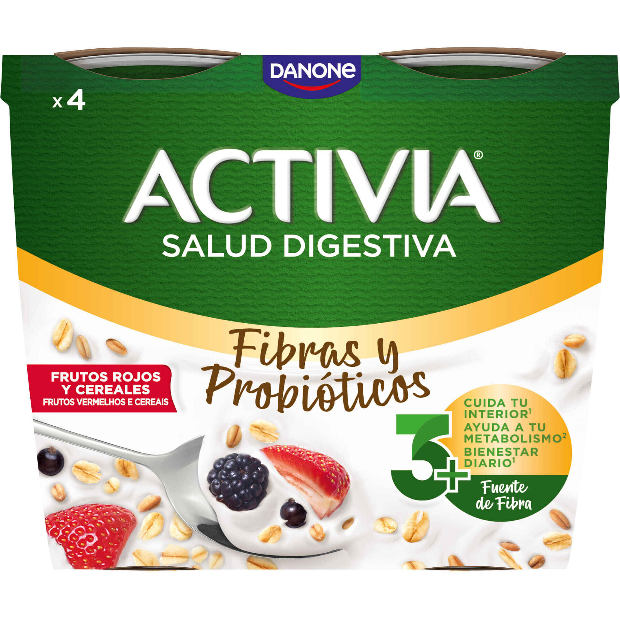 Iogurte Bifidus Fibra Pedaços Cereais e Frutos Silvestres Iogurte Bifidus Fibra Pedaços Cereais e Frutos Silvestres