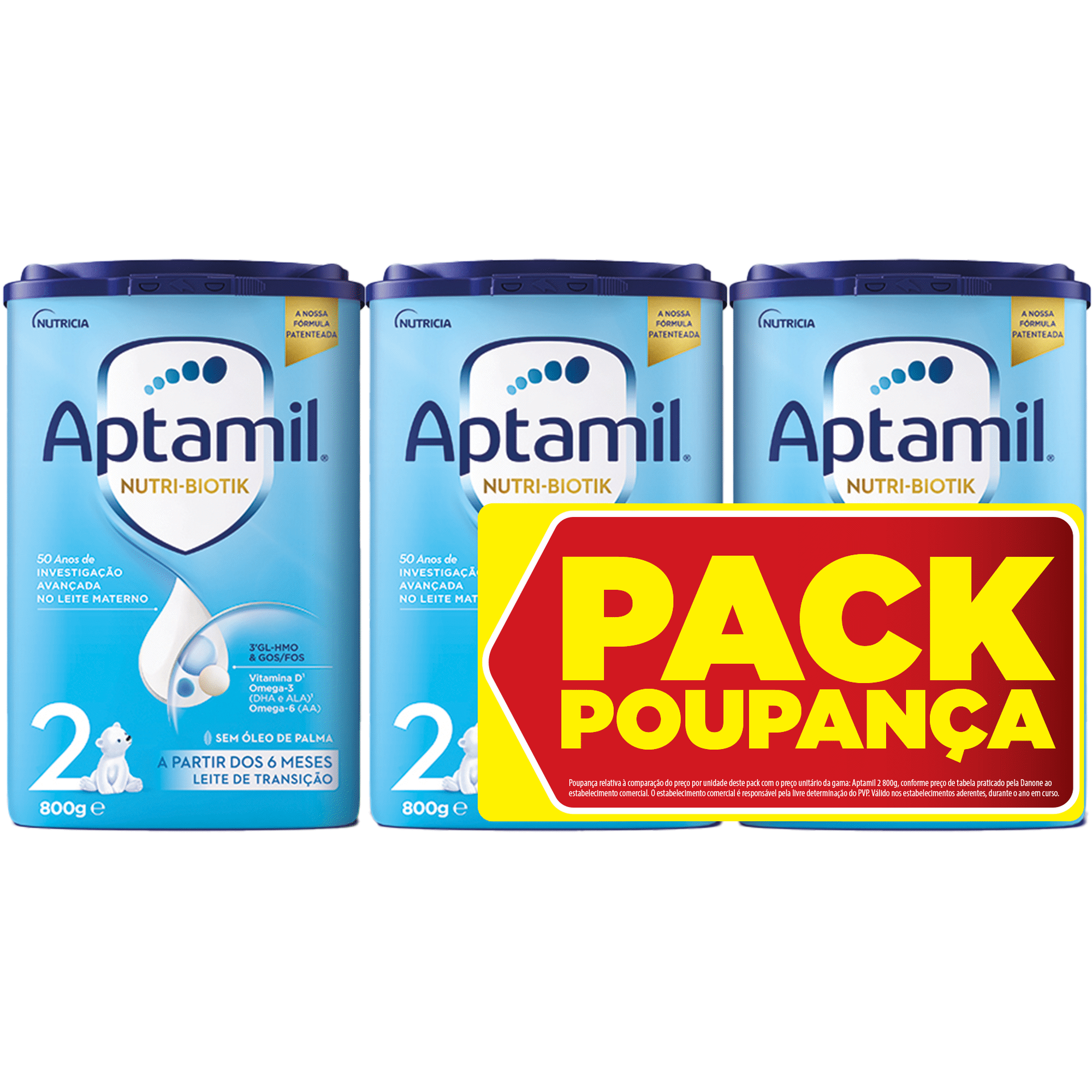 Leite em P&oacute; de Transi&ccedil;&atilde;o 2 Pack +6 Meses Aptamil