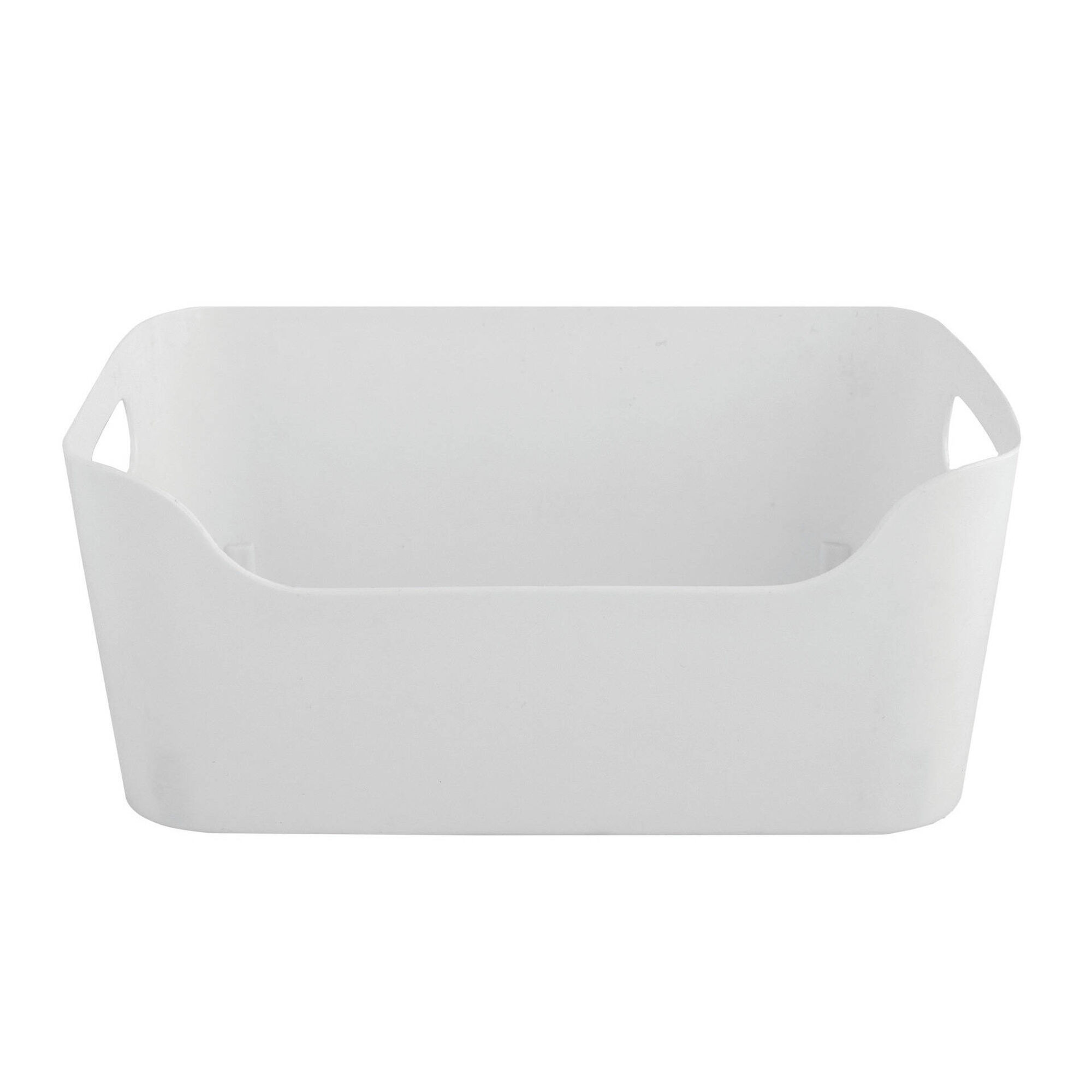 Cesto Arrumação Plástico 4,3L Branco