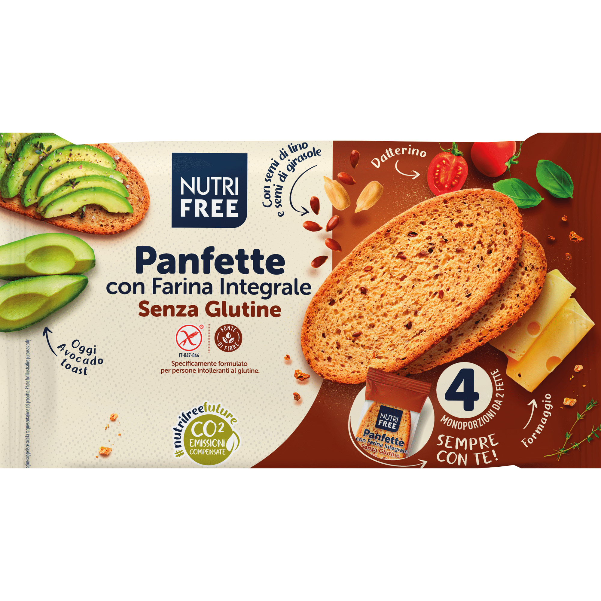 P&atilde;o Integral Fatiado sem Gl&uacute;ten Nutrifree
