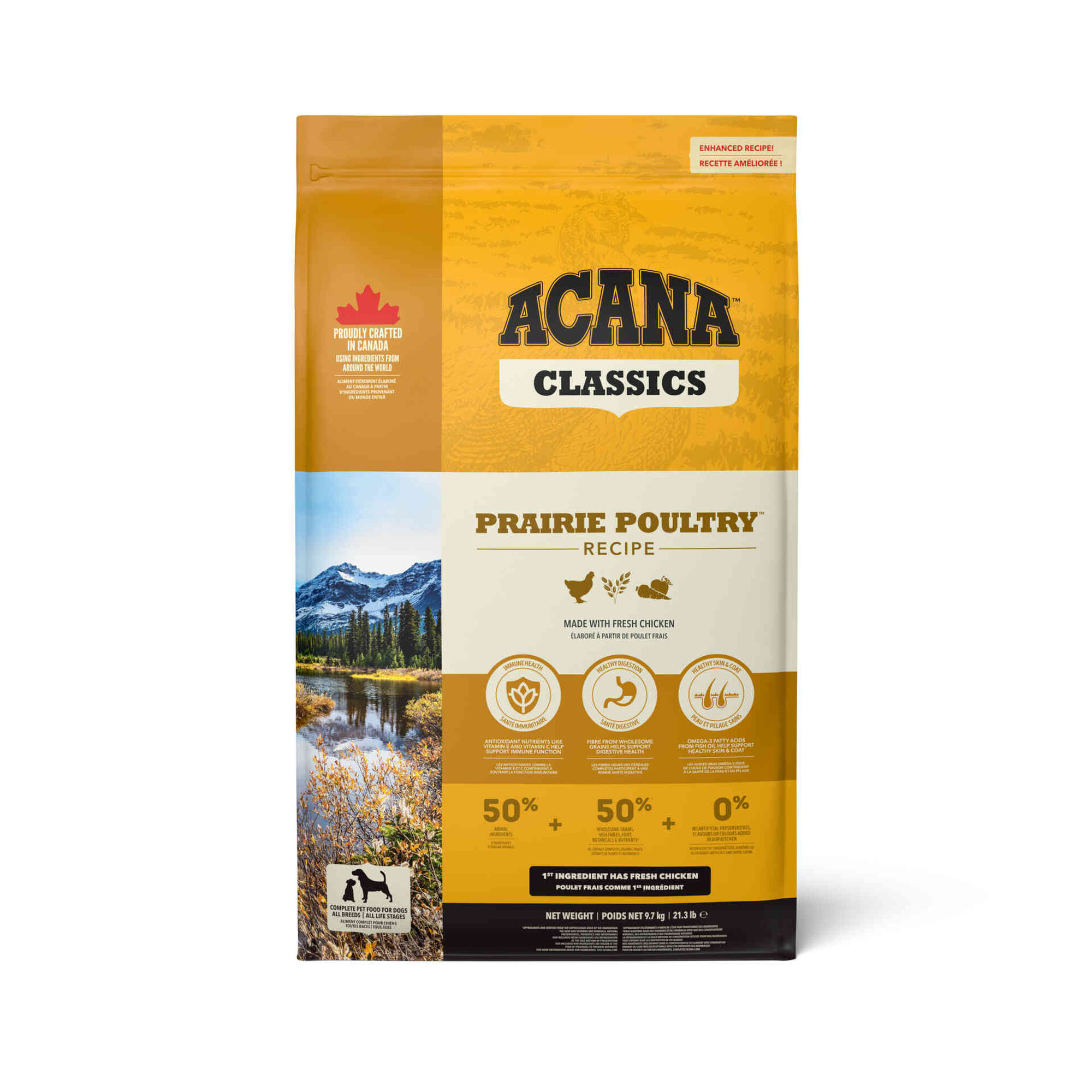 Ra&ccedil;&atilde;o para C&atilde;o Classics Prairie Poultry Recipe Acana