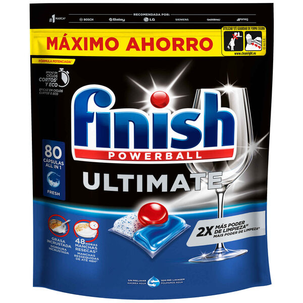 Detergente Máquina Loiça Pastilhas Ultimate Finish