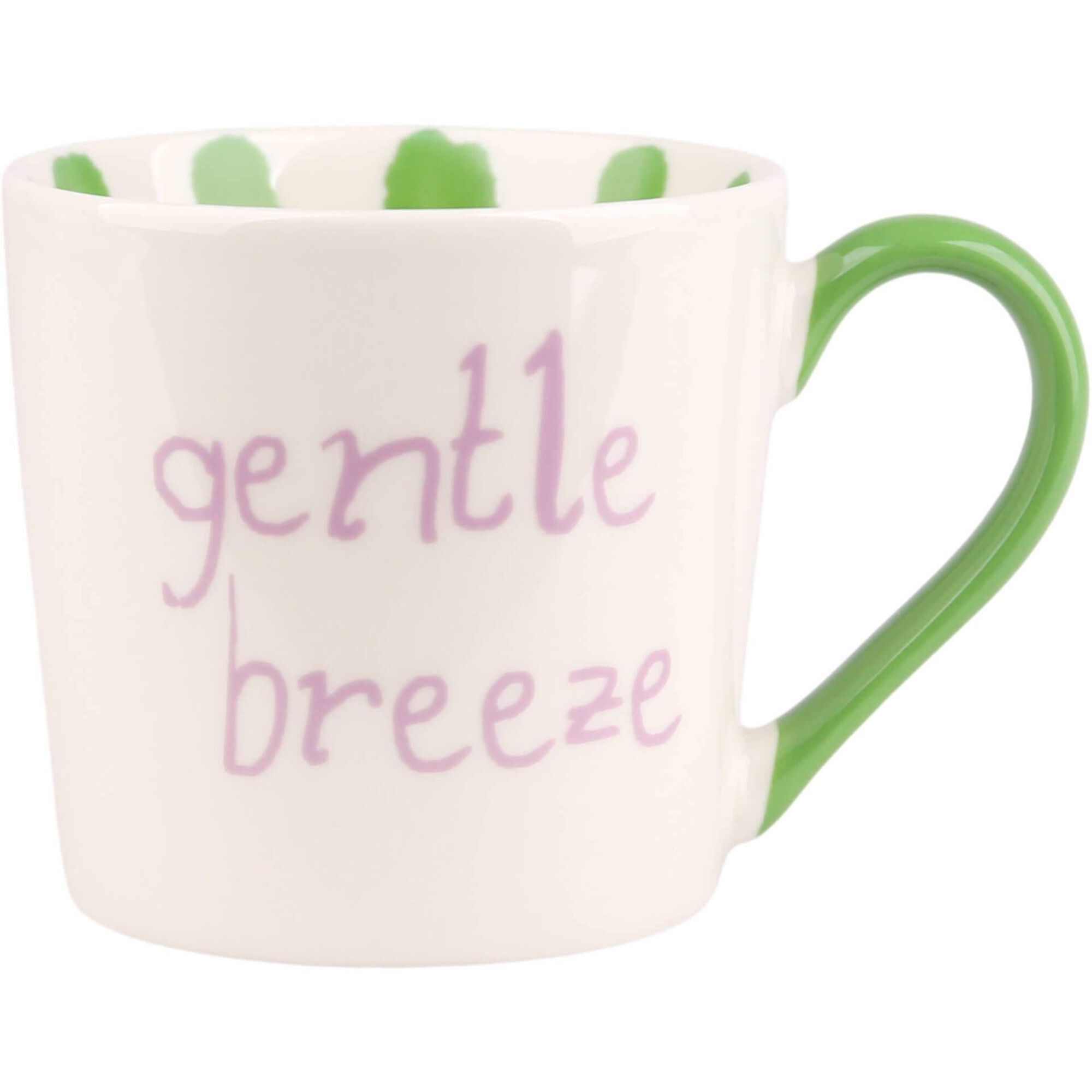 Caneca 370ml Riscas Interiores Verdes Kasa