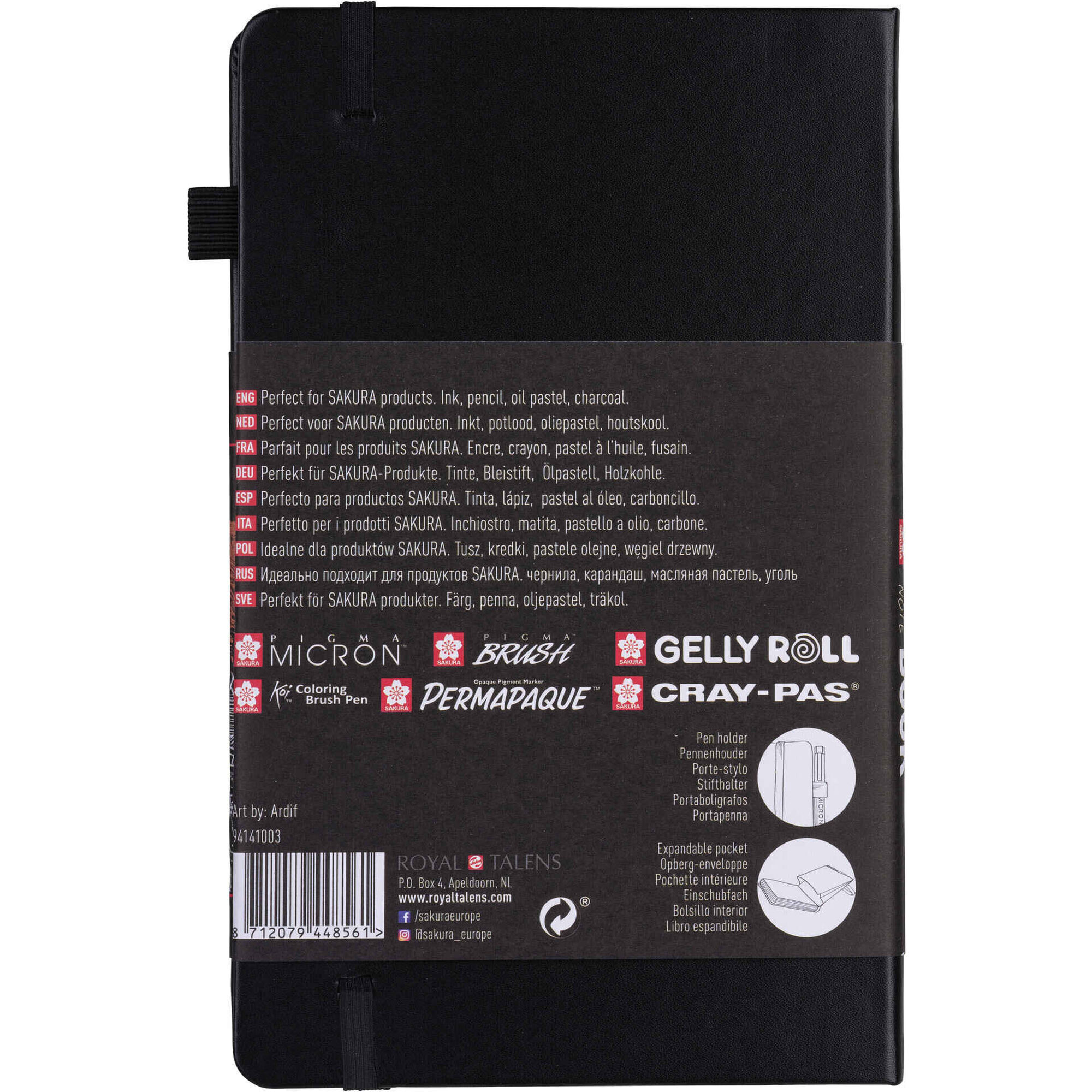 Caderno para Desenho com Folhas Pretas