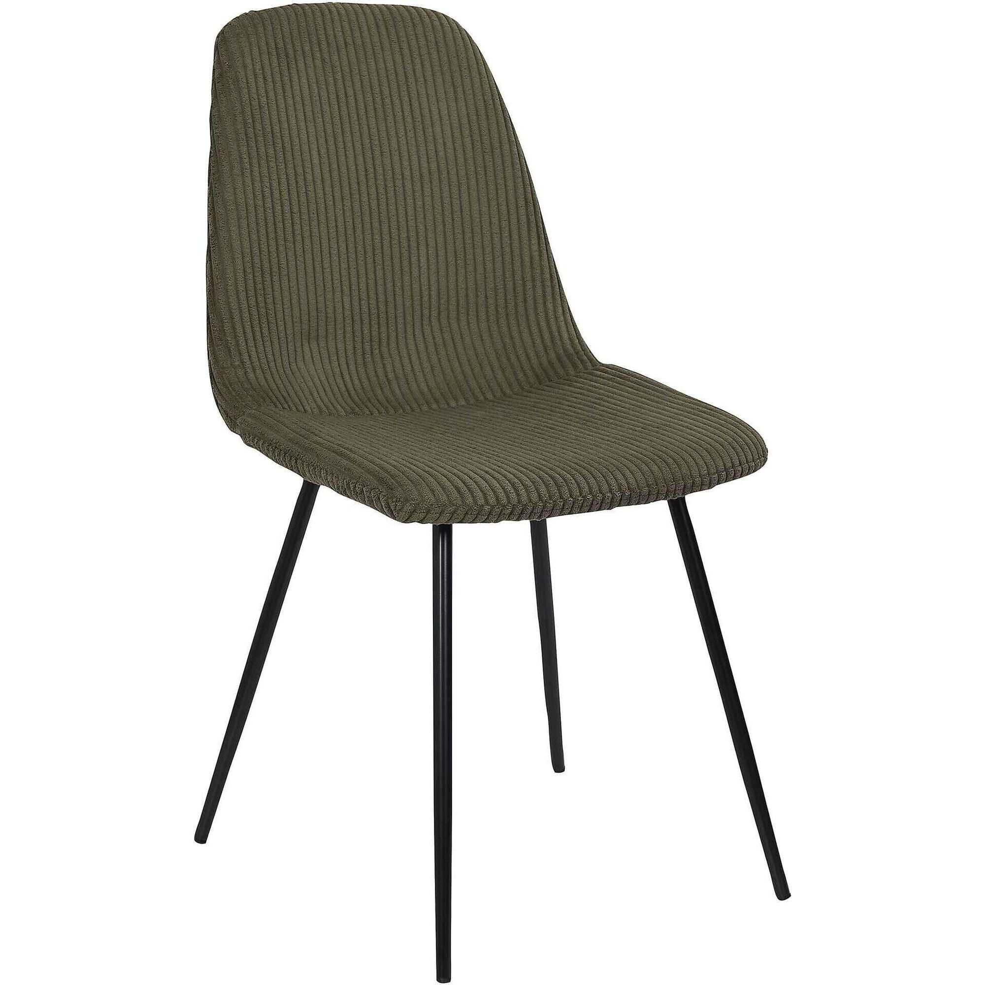 Conjunto de 4 Cadeiras Estofadas Verde Scott
