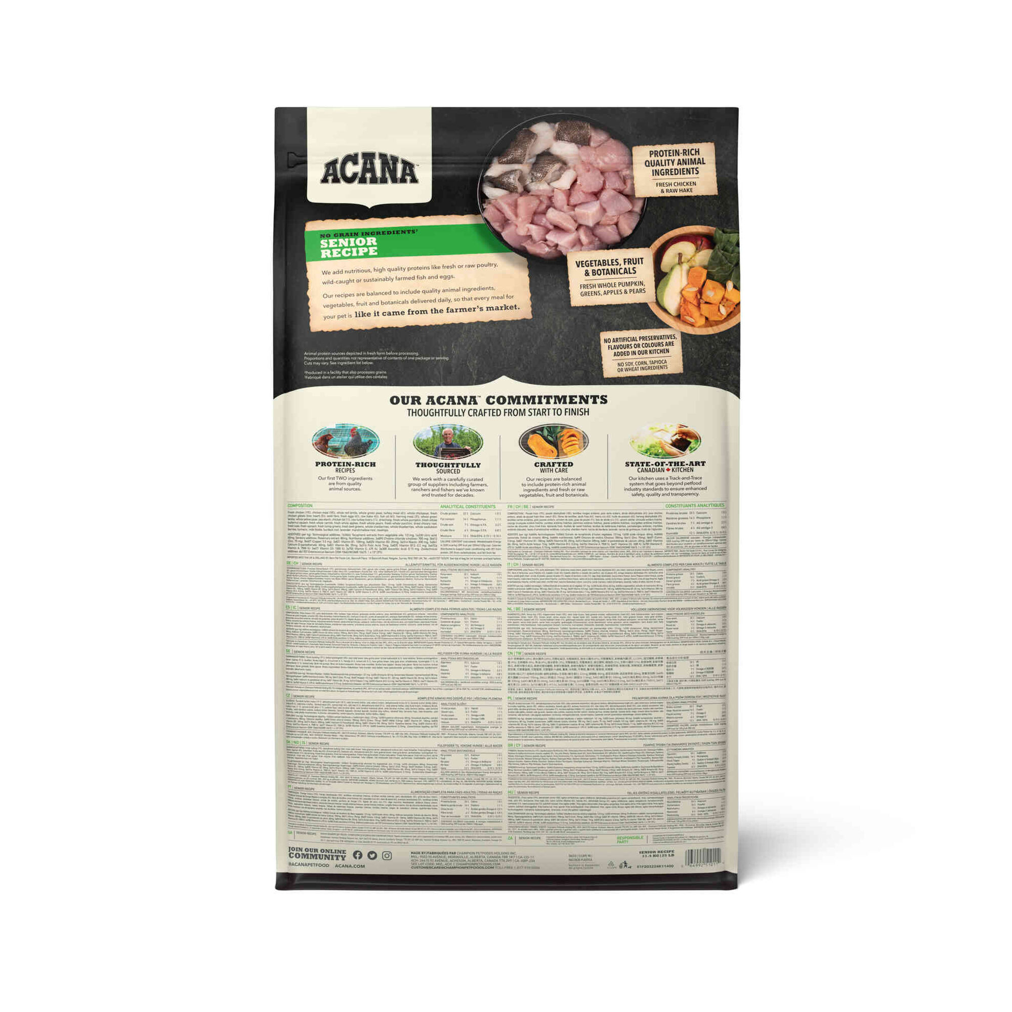 Ra&ccedil;&atilde;o para C&atilde;o S&eacute;nior Recipe Acana