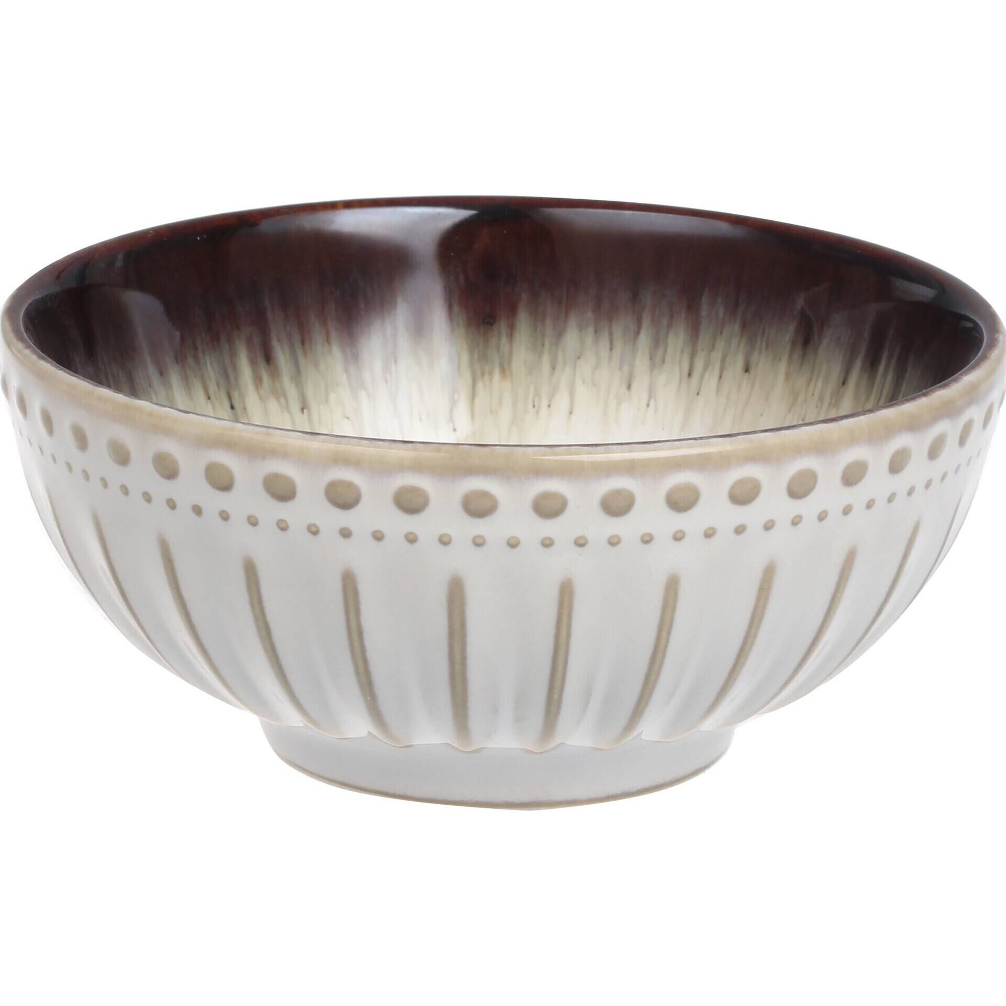 Taça Redonda 12cm Canelada Branca