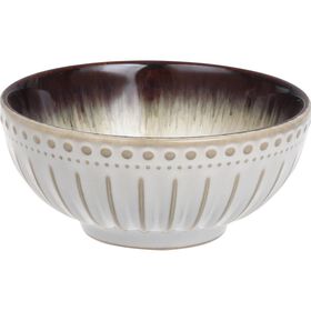 Ta&ccedil;a Redonda 12cm Canelada Branca