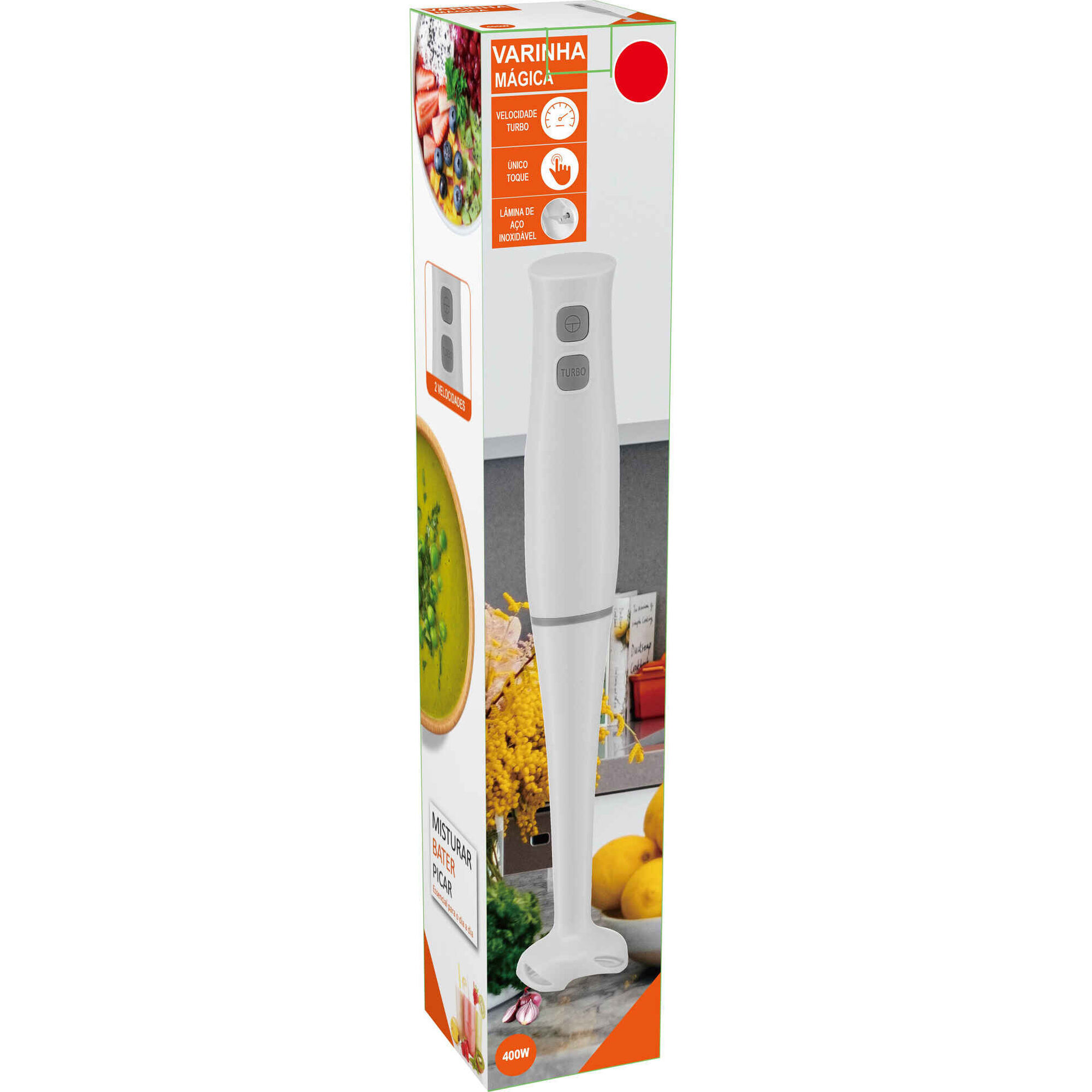 Varinha M&aacute;gica Branca 400W 2 Velocidades Bazar&atilde;o