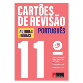 Cart&otilde;es de Revis&atilde;o Portugu&ecirc;s - Autores e Obras - 11.&ordm; Ano