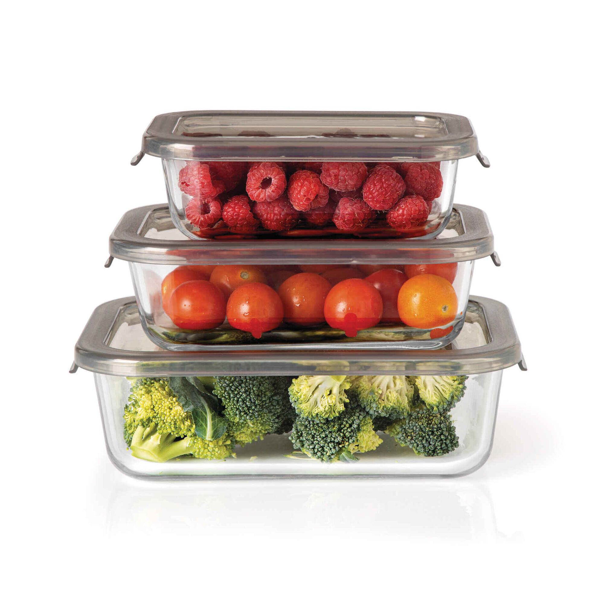 Conjunto 3 Caixas Herméticas Vidro Easy Keep