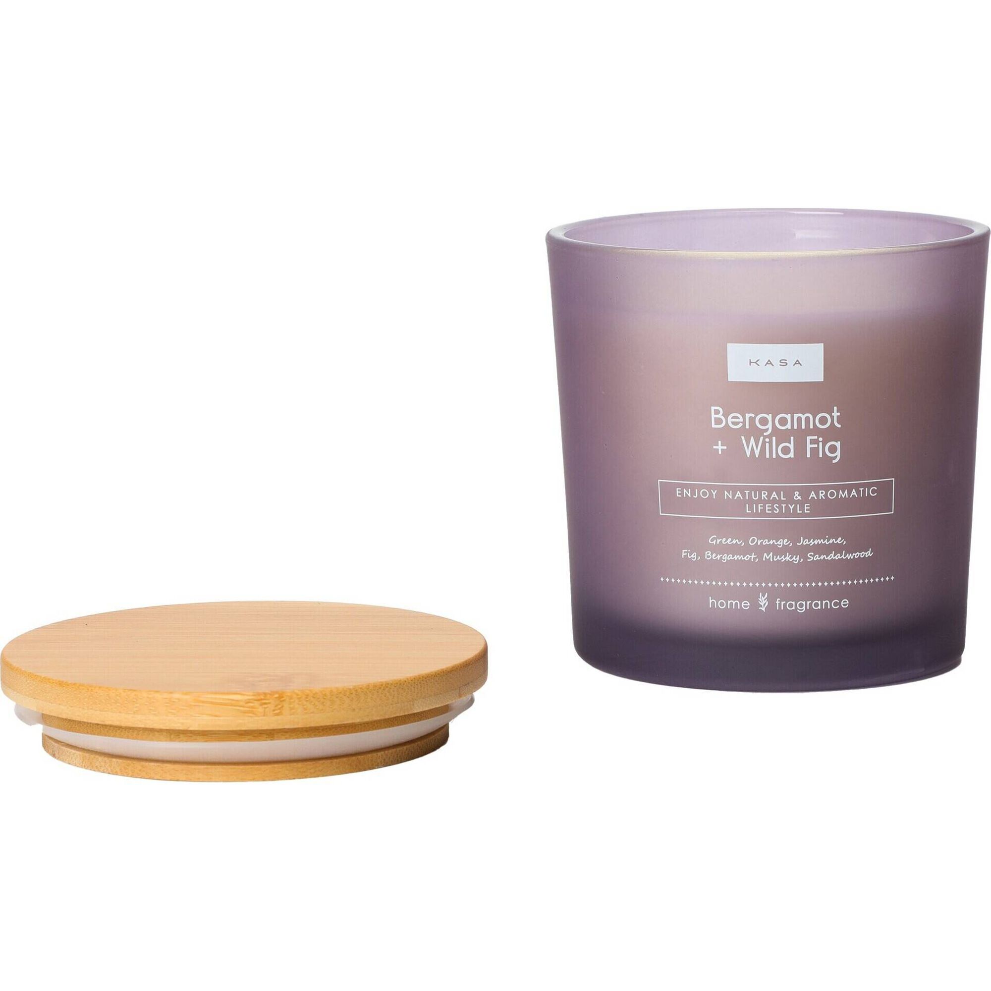 Vela em Copo com Tampa 2 Pavios 331g Lilás