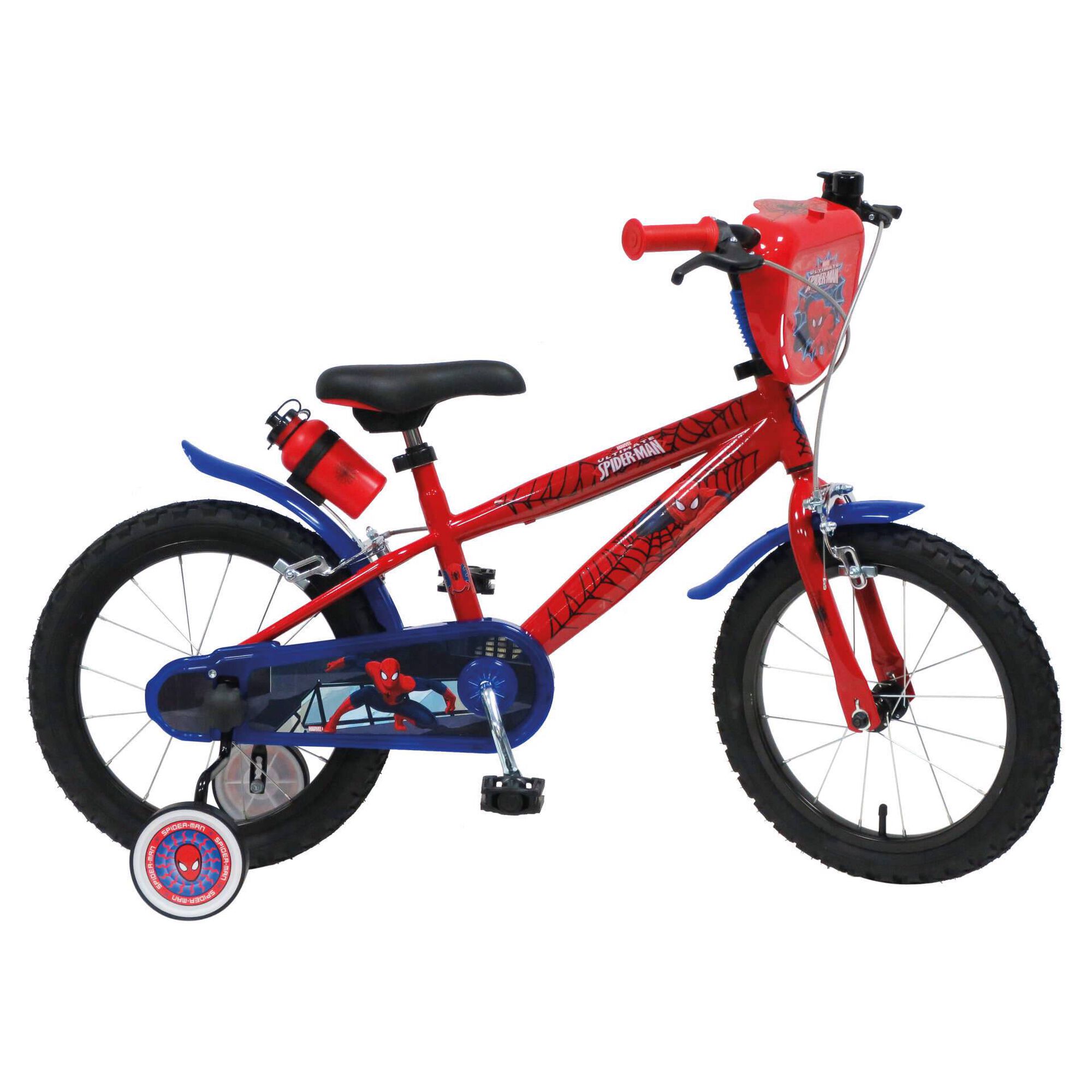 Bicicleta Criança Roda 16" 5-7 Anos Azul e Vermelha Bicicleta Criança Roda 16" 5-7 Anos Azul e Vermelha