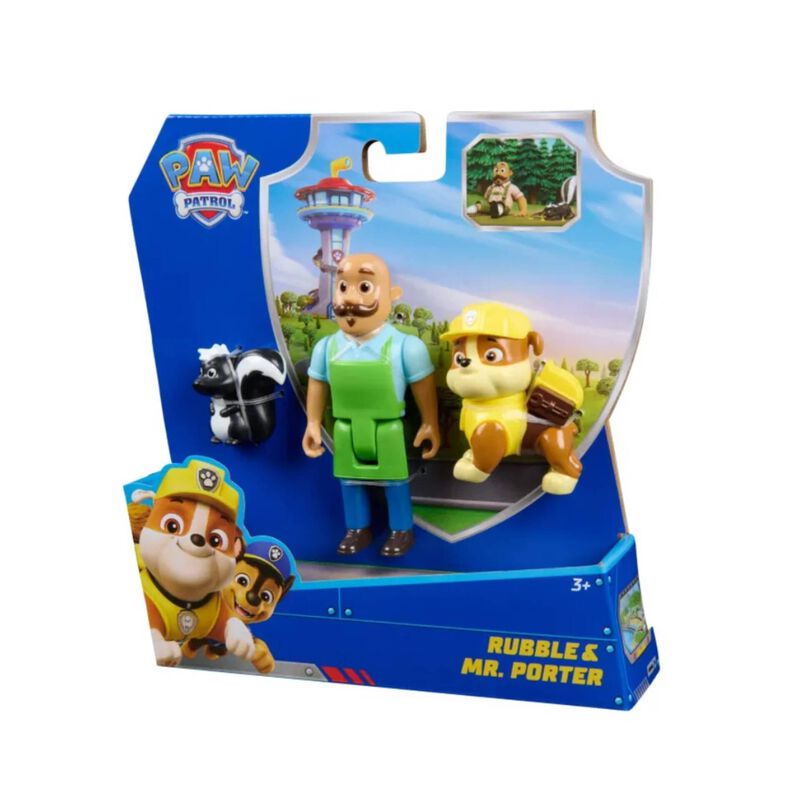 Patrulha Pata - Pack de Figuras Rubble e Mr. Porter