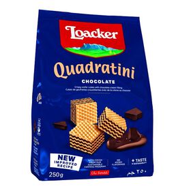Bolachas Wafers Quadratini com Recheio de Chocolate Bolachas Wafers Quadratini com Recheio de Chocolate