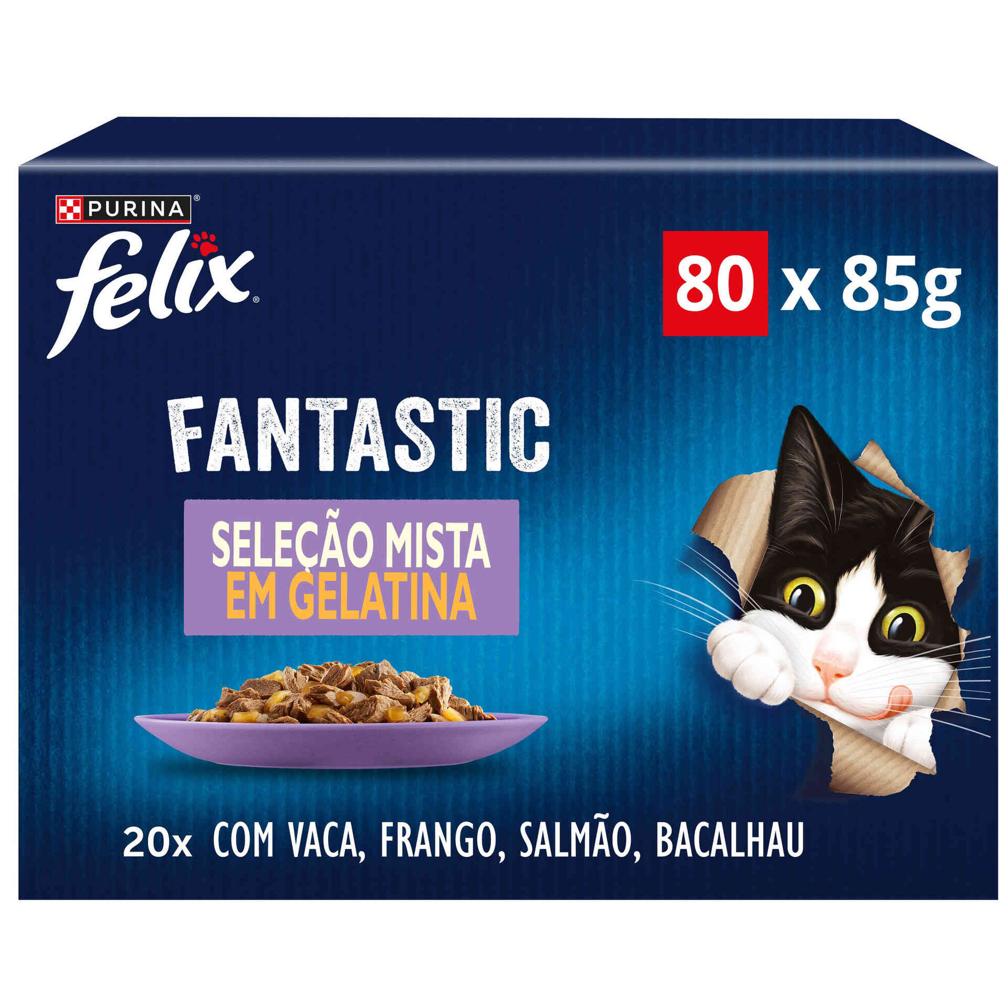 Comida H&uacute;mida para Gato Adulto Mix Sabores Purina Felix