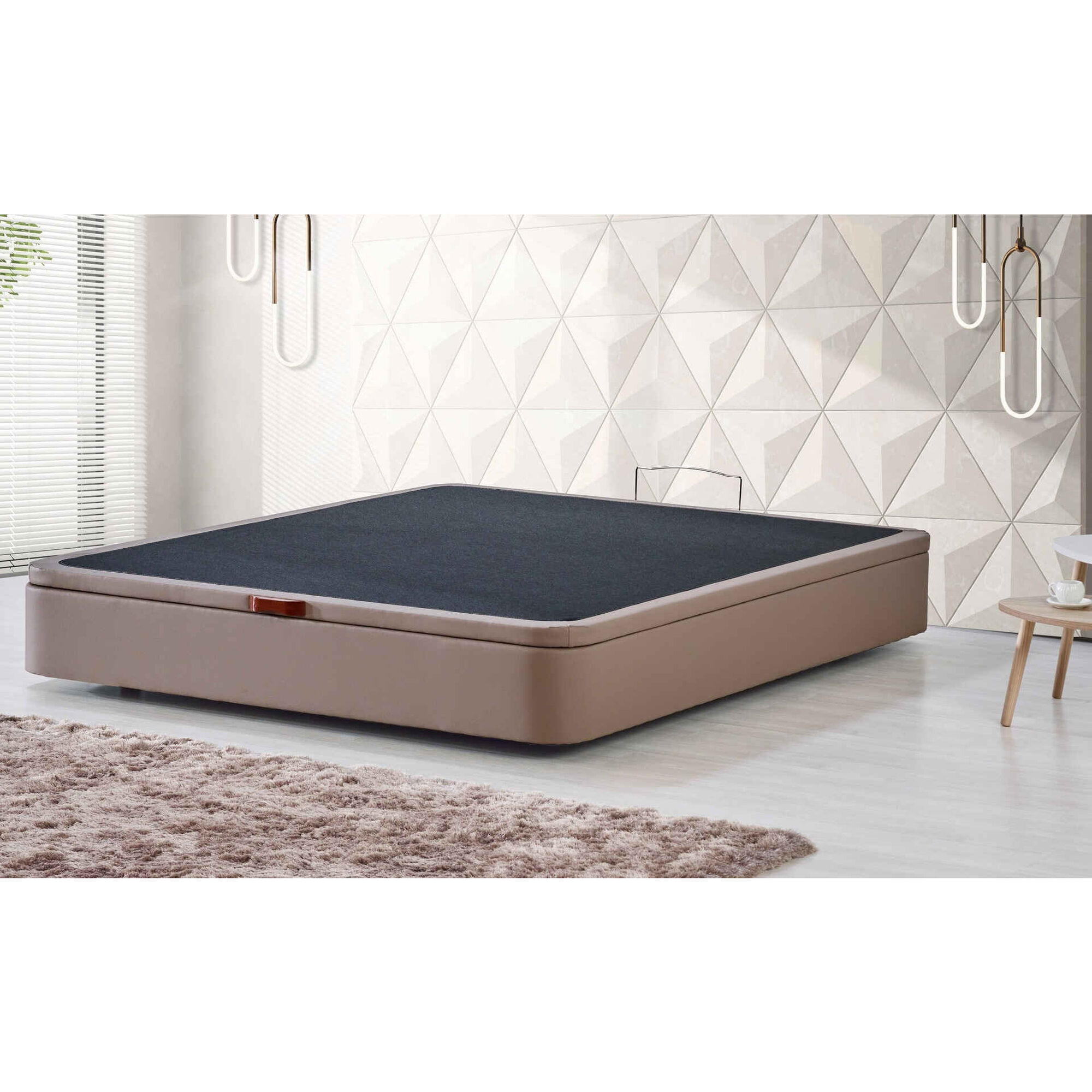 Sommier Articulado Estofado Casal Castanho Summer Atlantis