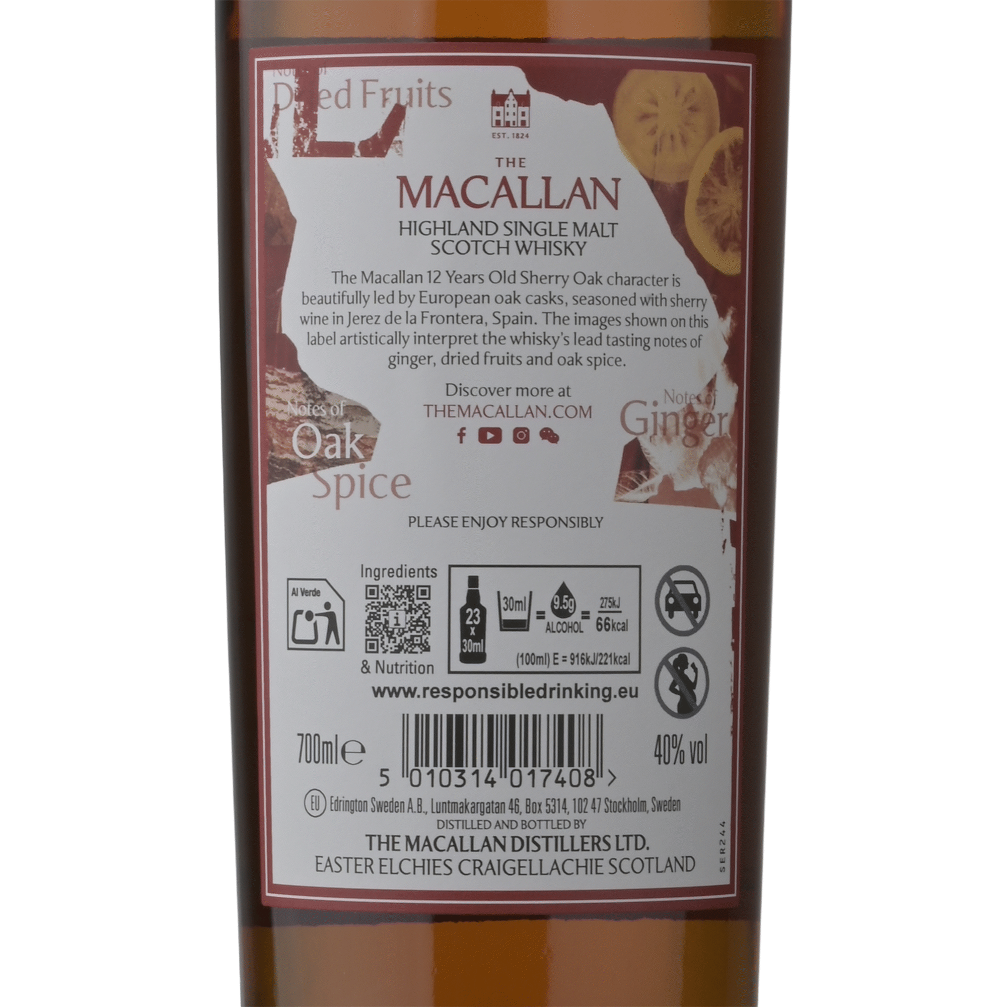 The Macallan Whisky Sherry Oak Collection Single Malt