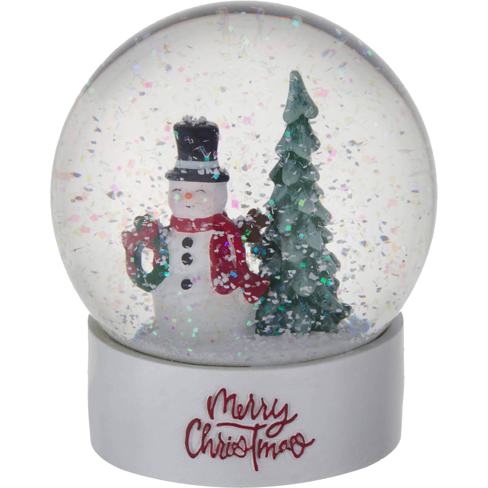 Globo Boneco de Neve 11cm Branco