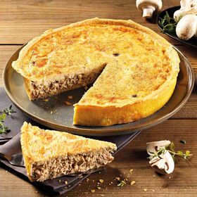 Quiche de Frango e Cogumelos