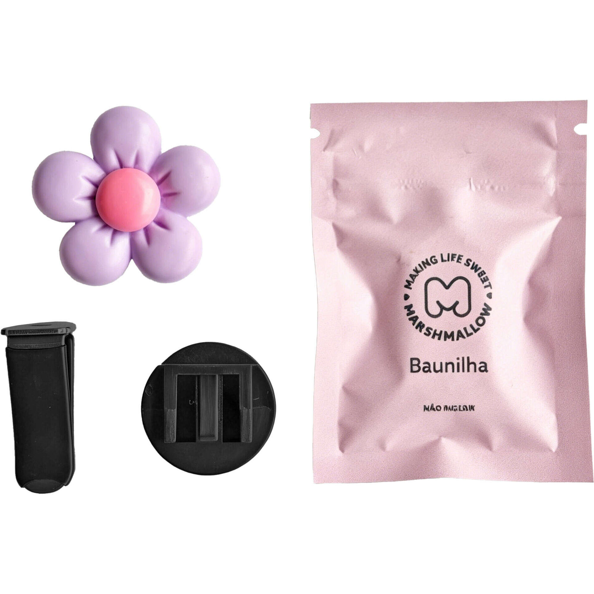 Ambientador Flor Roxa Baunilha Marshmallow