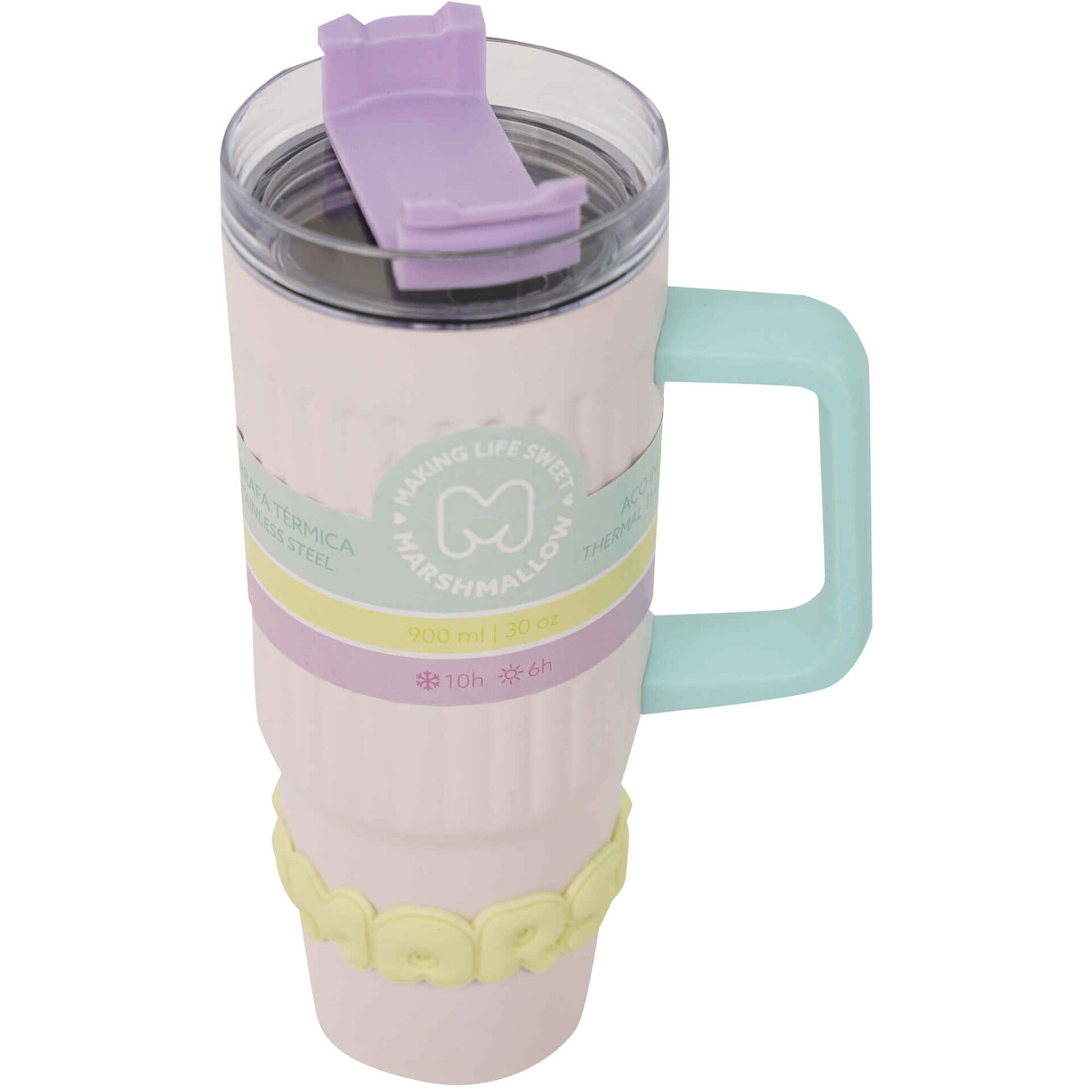Caneca T&eacute;rmica 920ml Pastel (v&aacute;rias cores) Marshmallow