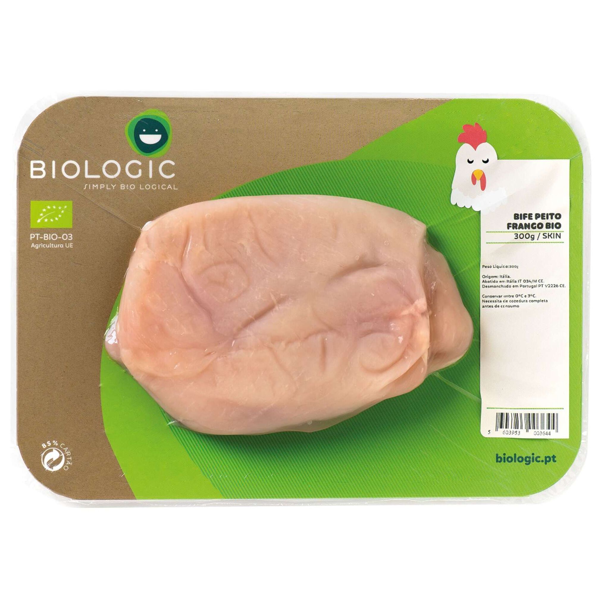 Bife de Peito de Frango Biológico