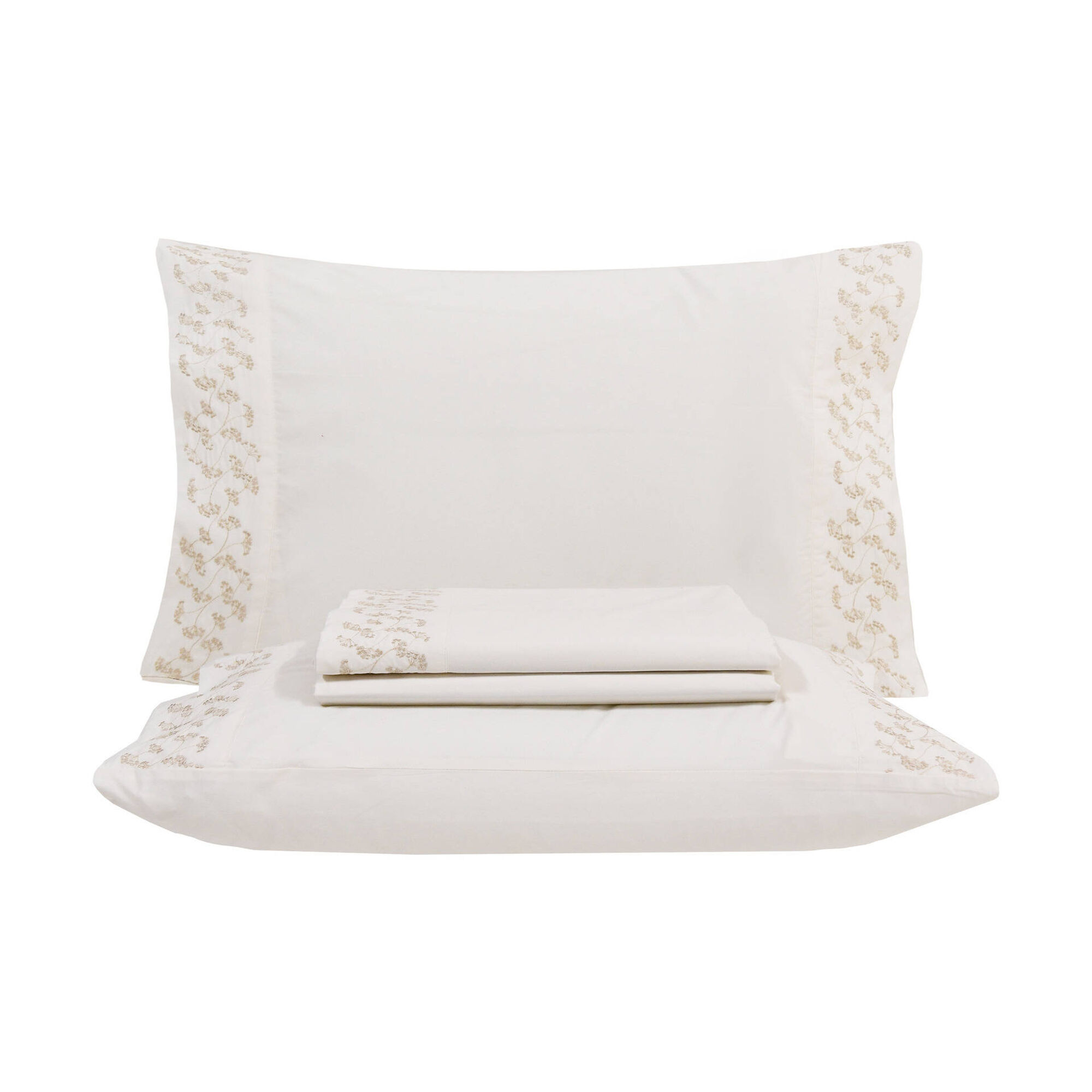 Conjunto Lençóis Percal 280x300cm Bege Lyra Conjunto Lençóis Percal 280x300cm Bege Lyra