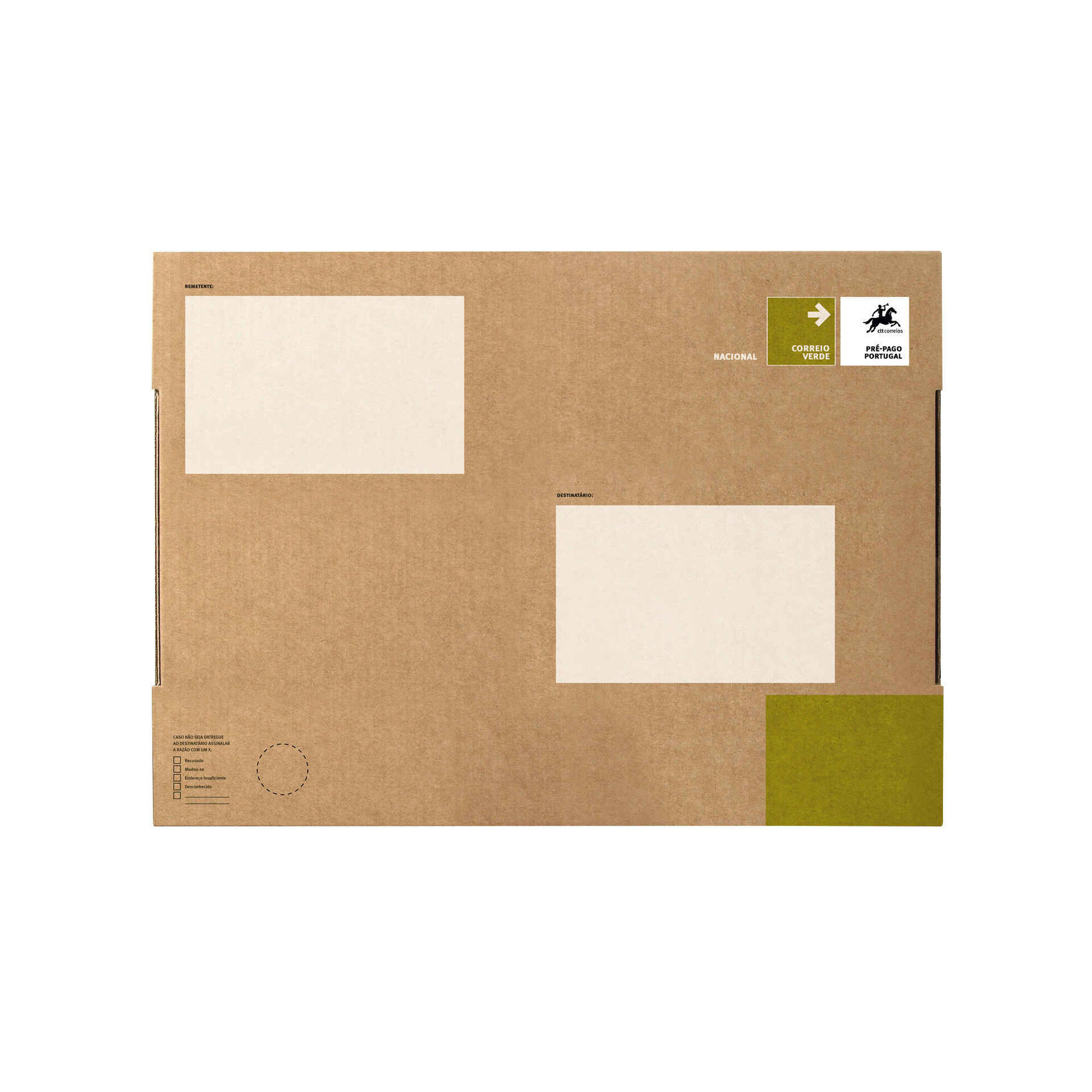 Caixa de Envelopes Correio Verde Nacional L 340x235mm