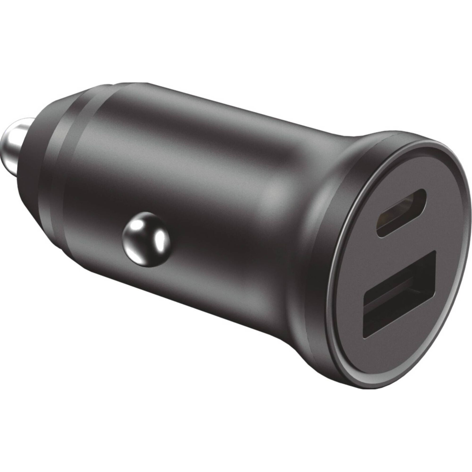 Carregador Dual USB-C + USB-A 20W Preto