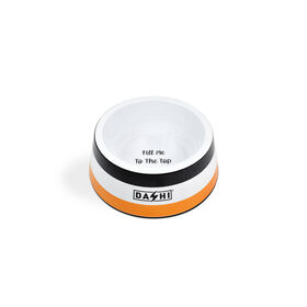 Comedouro e Bebedouro Stripes3 Laranja e Preto Dashi