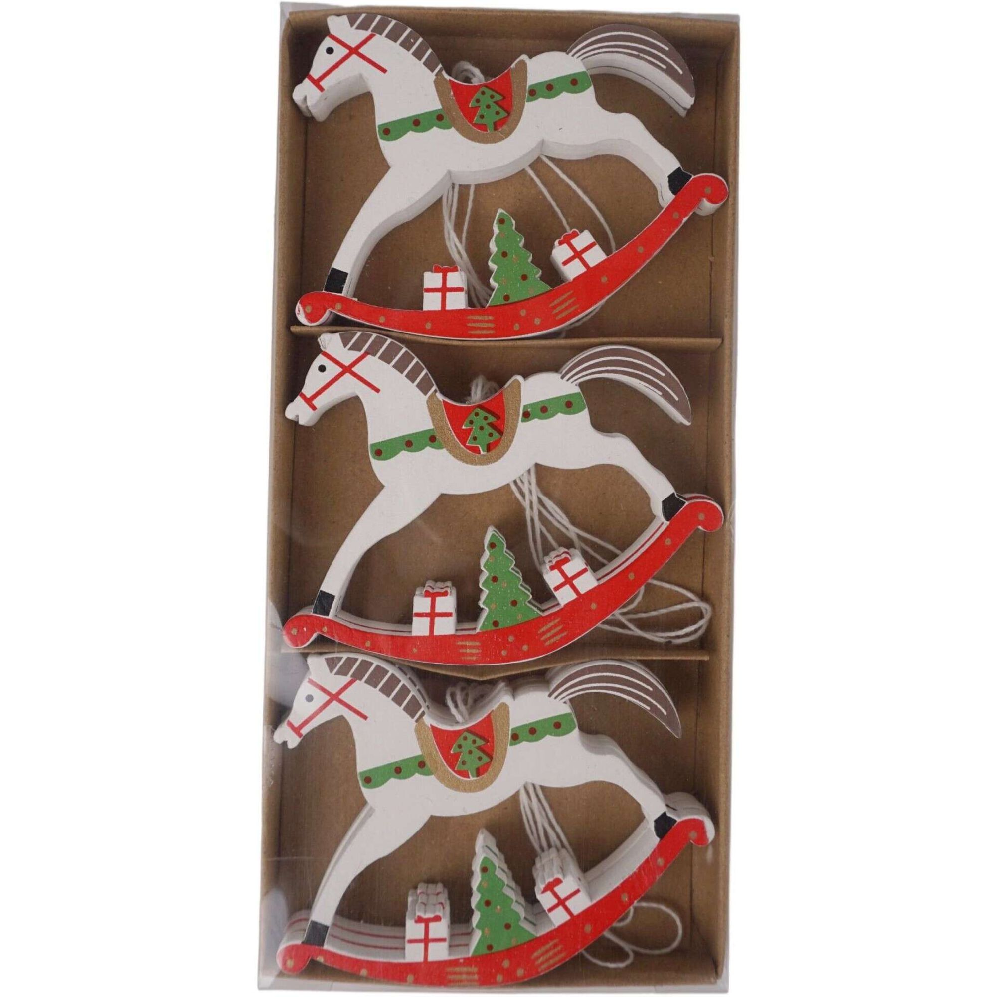 Conjunto 9 Mini Ornamentos Cavalinhos