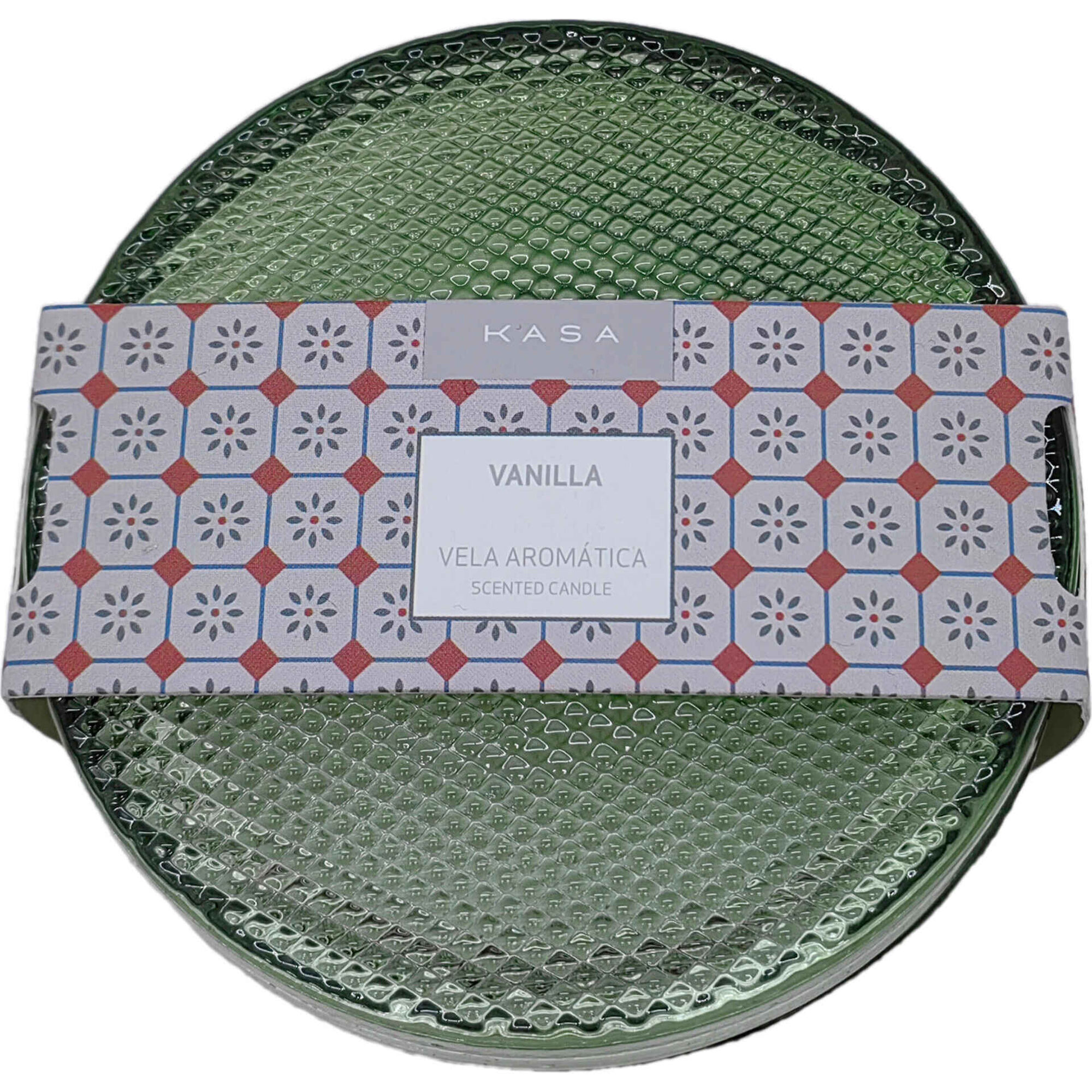 Vela em Copo Baixo Vidro com Tampa 160g Verde