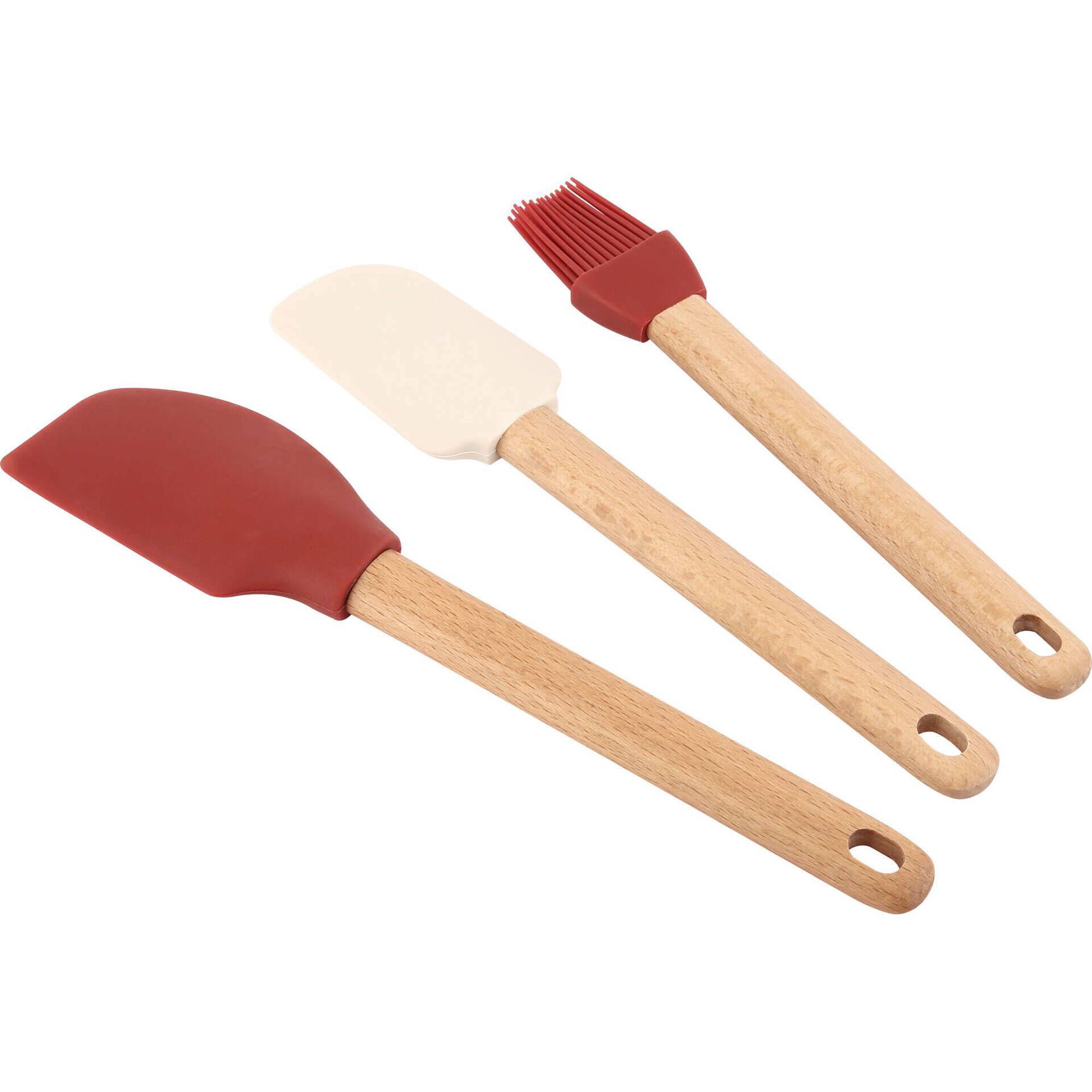 Conjunto 3 Utens&iacute;lios Pastelaria Silicone Kasa