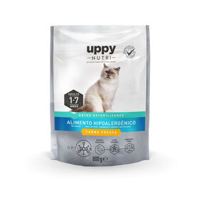 Ra&ccedil;&atilde;o para Gato Adulto Esterilizado Hipoalerg&eacute;nica Sem Cereais Frango Uppy Nutri