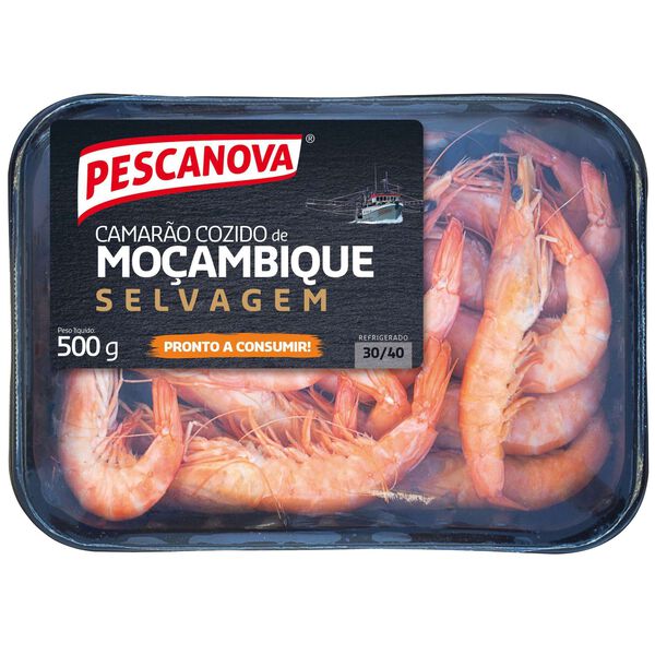 Camarão Moçambique Cozido 30/40 Fresco Pescanova